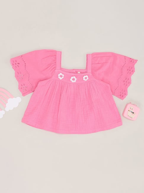 Pantaloons Junior Girls Sachet Pink Casual Tops & Tees-picture-38