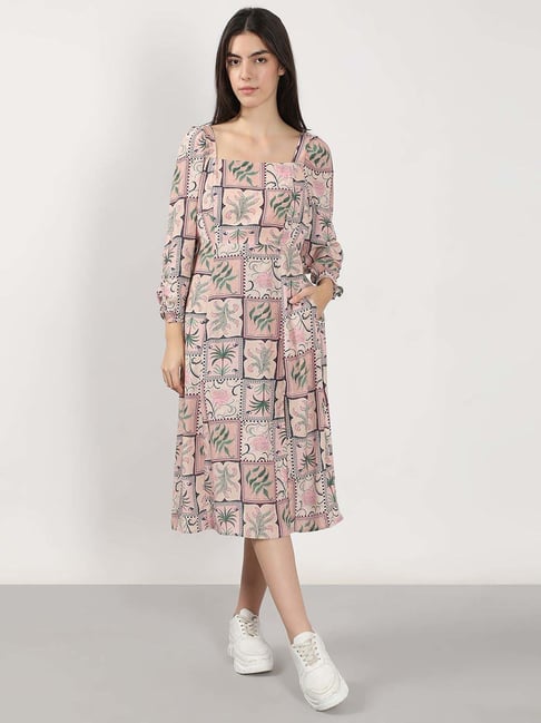 Vero Moda Coral Cloud Printed Casual Dress-picture-16