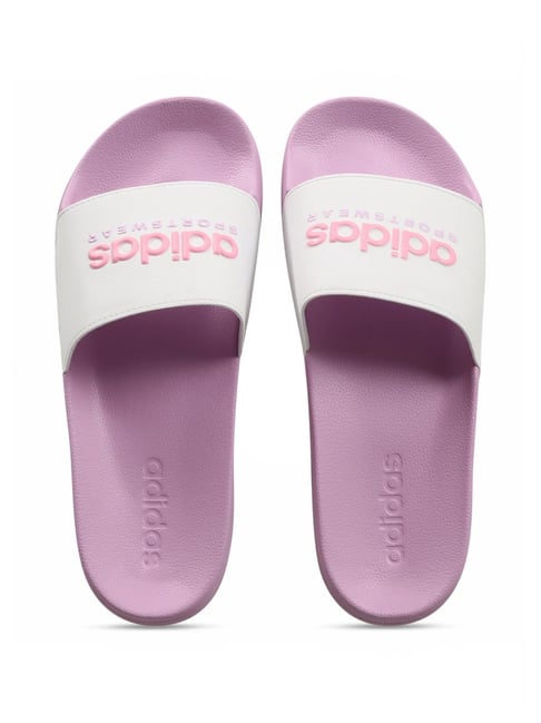 Adidas Unisex's ADILETTE SHOWER White Slides