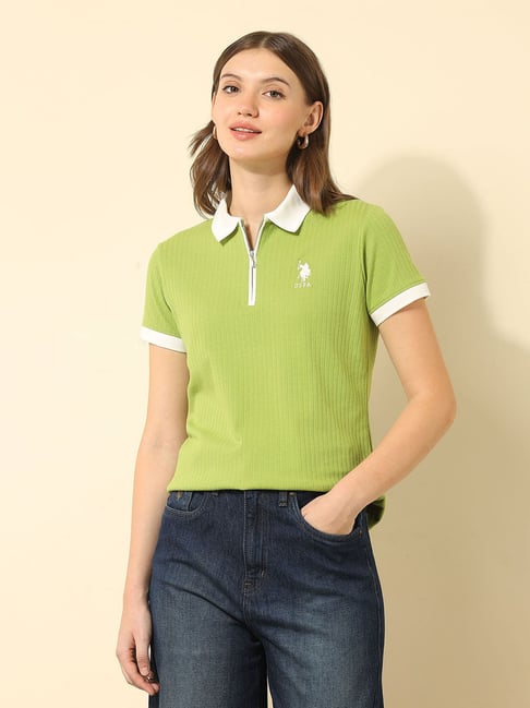 Polo Shirt Shirts That Go With Green Shorts Polo Green Cotton