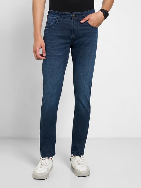Sf Jeans By Pantaloons Navy Regular Fit Jeans-picture-36