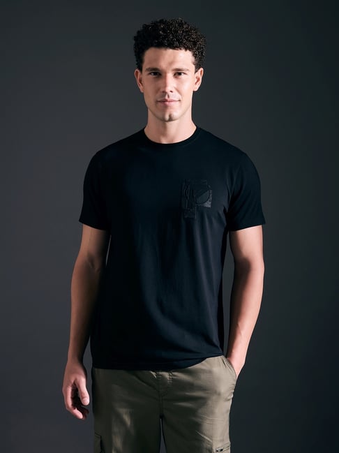 Pepe Jeans Black Slim Fit Printed Sports T-Shirt-picture-31