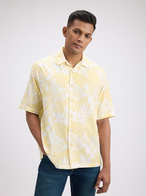 Pepe Jeans Yellow Relaxed Fit Floral Print Shirt-picture-39