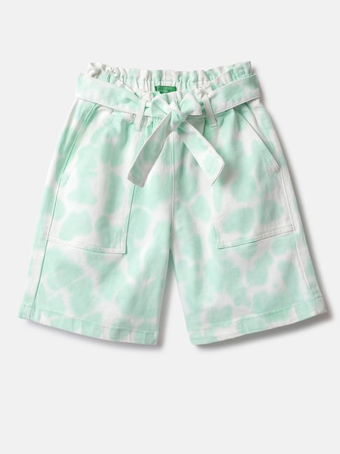 United Colors Of Benetton Mädchen Shorts - Baumwoll Chambray Mit 4 Taschen