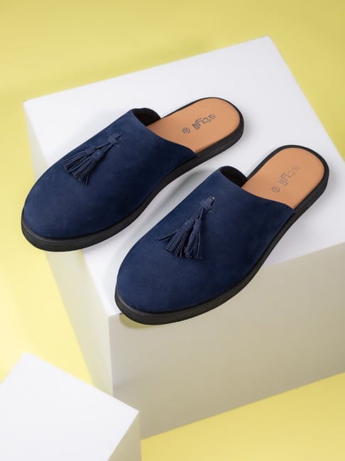 Buy Styli Men's Navy Blue Mule Shoes at Best Price Tata CLiQ