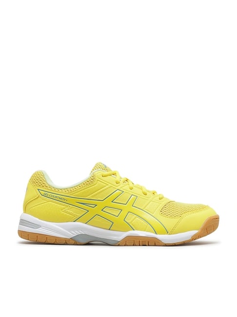 Buy Asics Men's GEL-COURTMOV+ Vibrant Yellow Indoor Court Shoes at