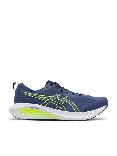 Asics Men's GEL-EXCITE 10 Blue Expanse Safety Yellow Running Shoes