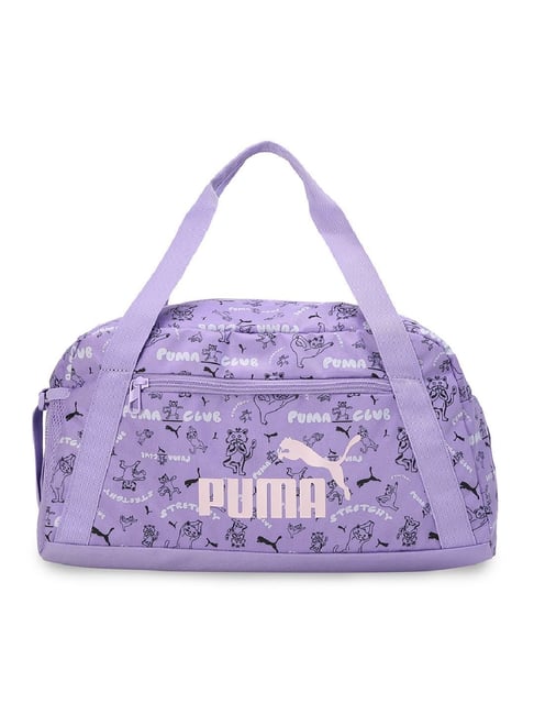 Puma Phase Lavender Alert Stretchy Polyester Printed Duffle Bag