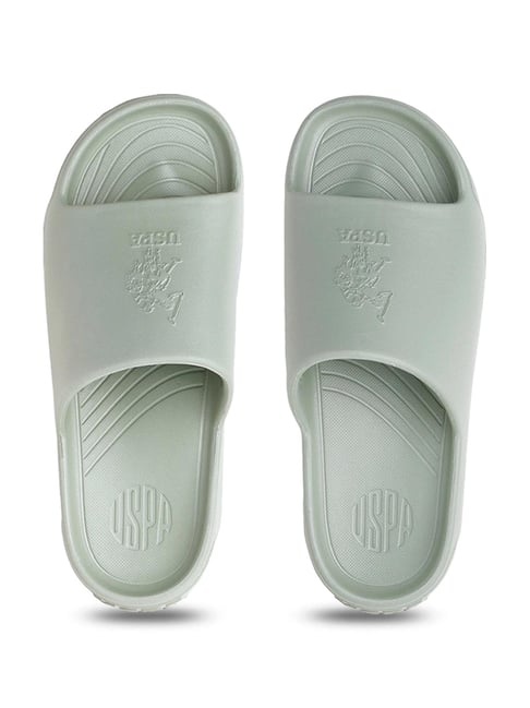 U.S. Polo Assn. Men's Light Green PALMER Slides