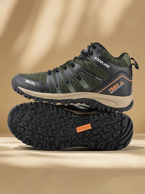 Woodland Men's Olive Casual Sneakers