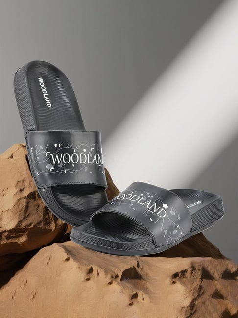 Woodland Men's Black Slides-picture-20