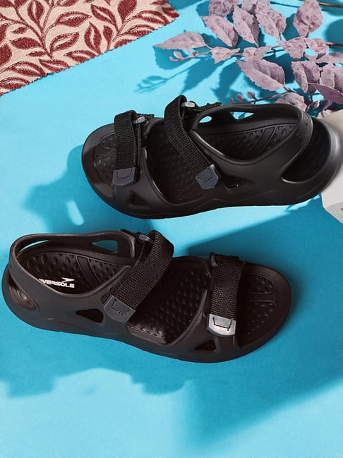 Hoversole Men's Triple Black Drift Sandals