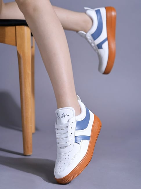 Shoetopia Women's White Casual Sneakers-picture-26
