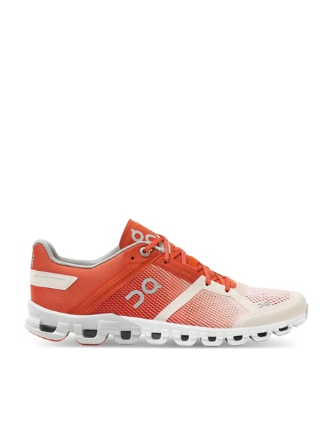 On Women's Cloudflyer W Lavender and Meadow Orange Running Shoes
