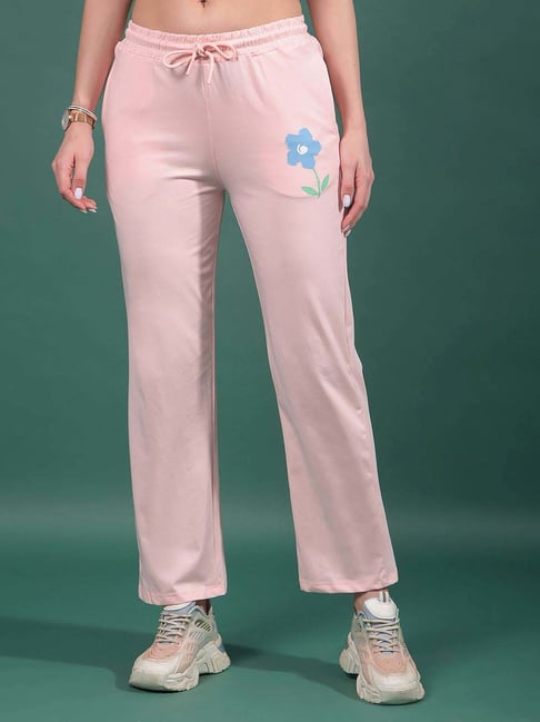 Crimsoune Club Pink Printed Trackpants-picture-11