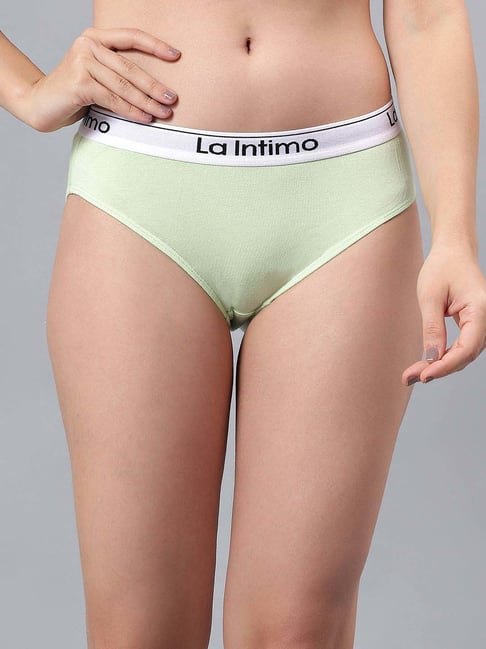 La Intimo Lime Green Comfort Fit Panties-picture-20