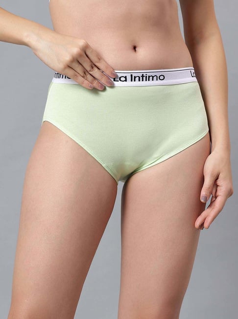 La Intimo Lime Green Comfort Fit Panties-picture-37