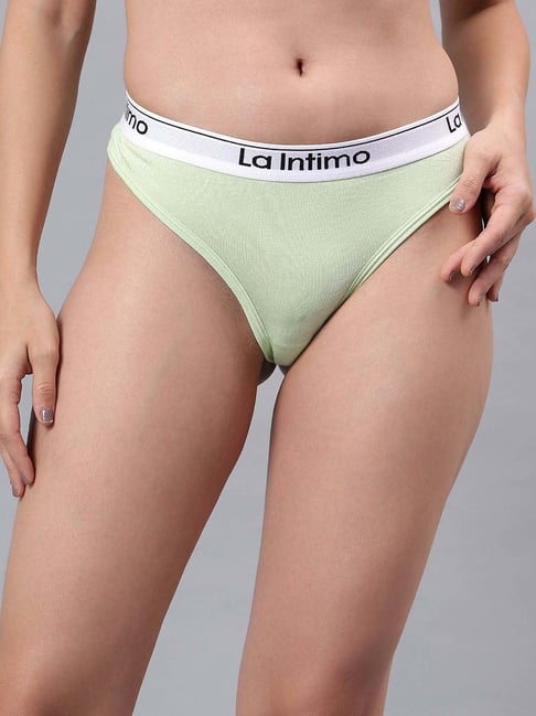 La Intimo Lime Green Comfort Fit Panties-picture-30