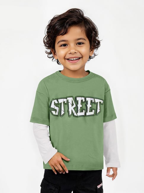 The Souled Store Boys Green Street Full Sleeve T-Shirts-picture-31