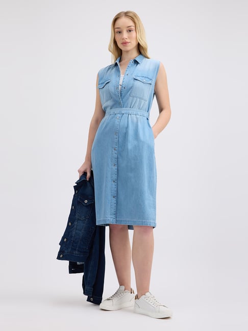 pepe denim dress Jurken Denim Jurkje Denim Jola Jurken Pepe Jeans Jurk ELLA In Blauw Denim ABOUT YOU