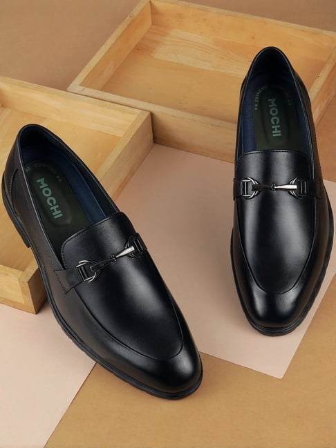 Mochi Men Black Formal Loafers-picture-36