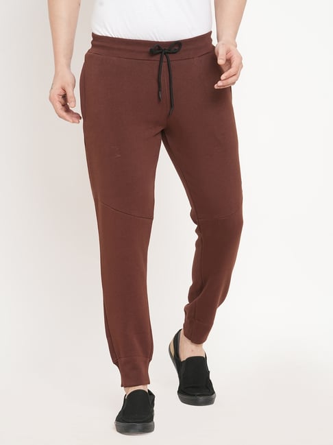 Sweet Dreams Brown Cotton Regular Fit Joggers-picture-33