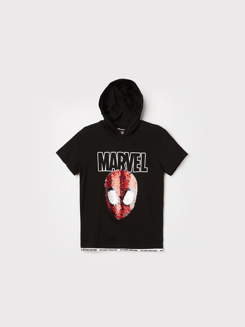 Fame Forever by Lifestyle Boys Black Regular Fit T-Shirt-picture-35