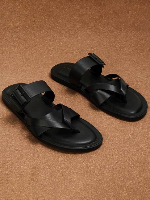 Code by Lifestyle Men's Black Slide Sandals-picture-18