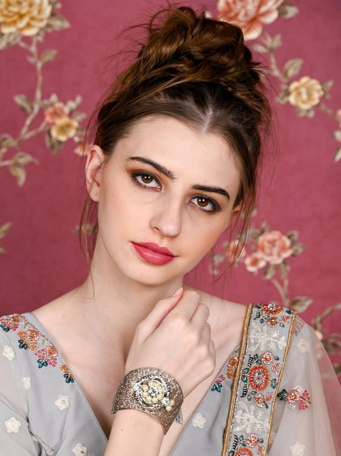 Odette Women Silver Embellished Imitation Bracelet-picture-29