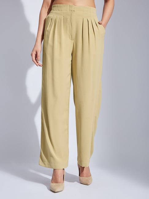 Latin Quarters Beige Regular Fit Casual Trousers-picture-37