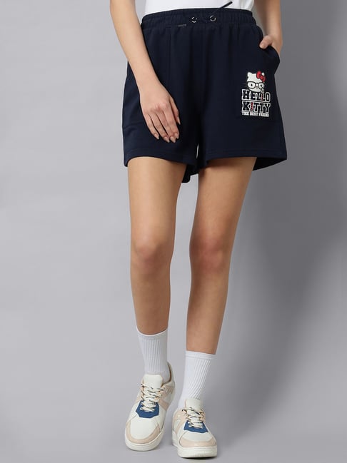 Free Authority Blue Hello Kitty Printed Regular Fit Shorts-picture-18