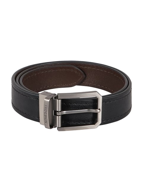 Hidesign Brown & Black Leather Reversible Belt
