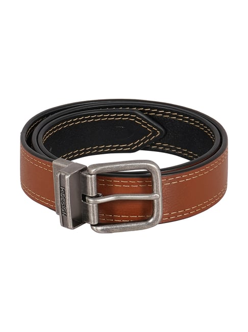Hidesign Black & Tan Leather Reversible Belt
