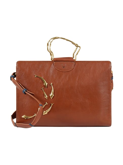 Hidesign Orange Parrot 02 Leather Large Laptop Bag