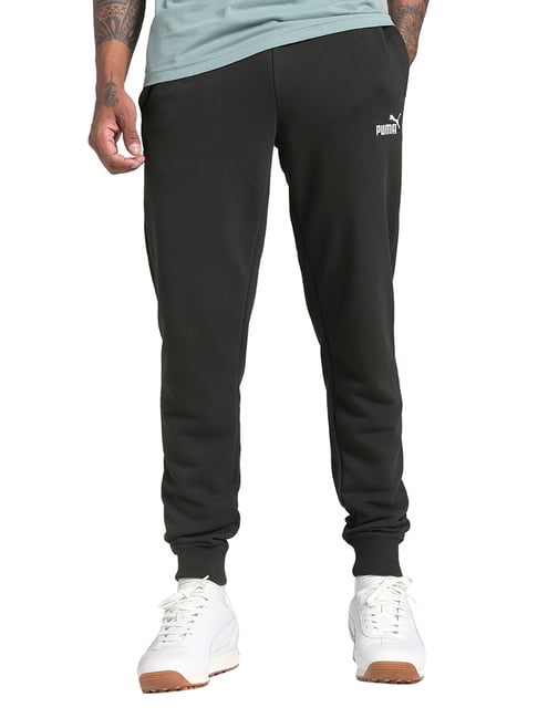 Puma Black Slim Fit Logo Joggers