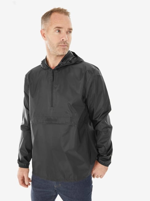 QUECHUA By Decathlon Men Black Regular Fit Jackets
