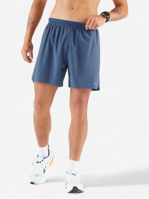 Buy KIPRUN By Decathlon Men Abyss Blue Regular Fit Shorts at Best