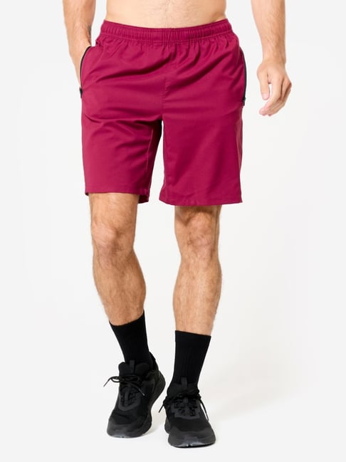 DOMYOS By Decathlon Men Cherry Purple Regular Fit Shorts-picture-33
