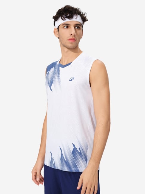 PERFLY By Decathlon Men White Regular Fit T-Shirt