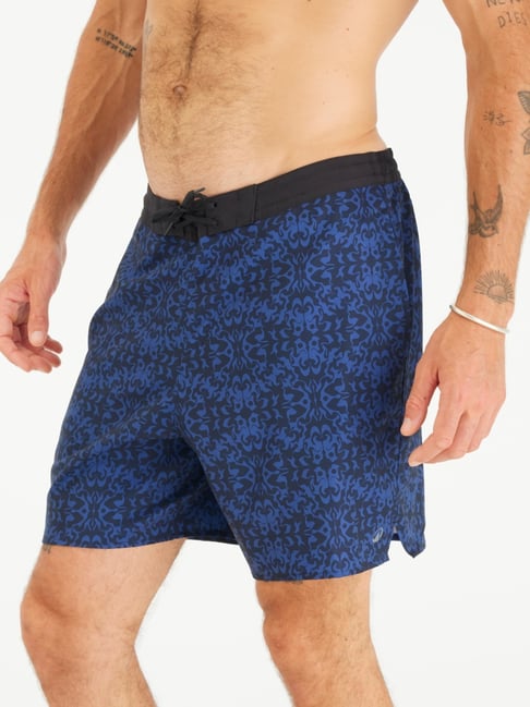 OLAIAN By Decathlon Men Dark Blue Regular Fit Swim Shorts