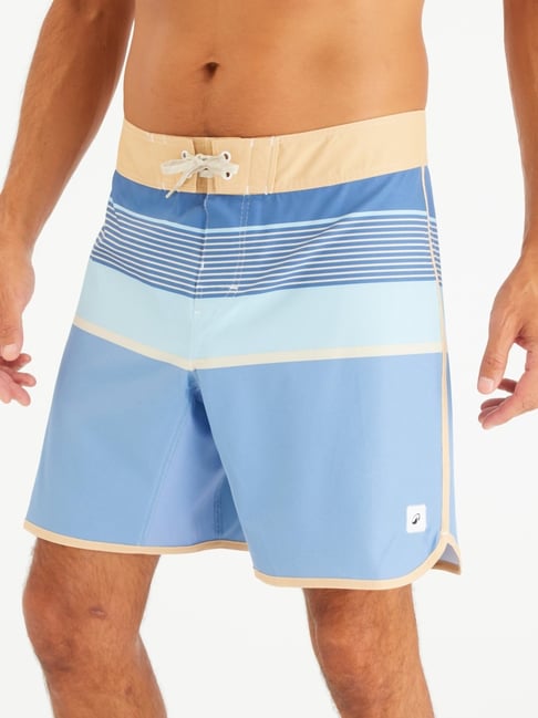 Buy OLAIAN By Decathlon Men Navy Blue Regular Fit Swim Shorts at