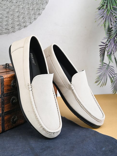 Prolific Men's Cream Casual Loafers-picture-32