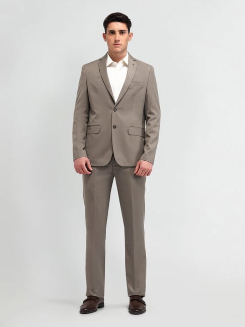Arrow Brown Slim Fit Two Piece Suit