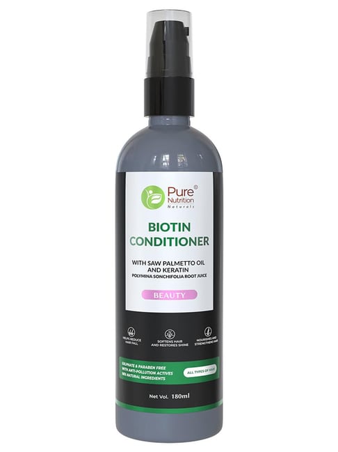 Pure Nutrition Biotin & Collagen Conditioner with Saw Palmetto Oil & Polymina Sonchifolia - 180ml