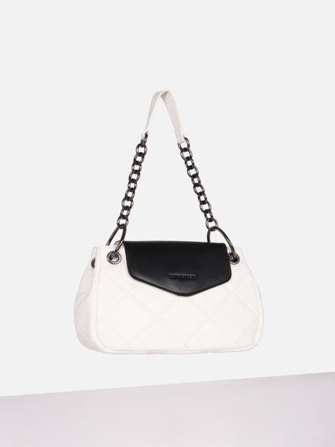 Van Heusen White Quilted Satchel-picture-17