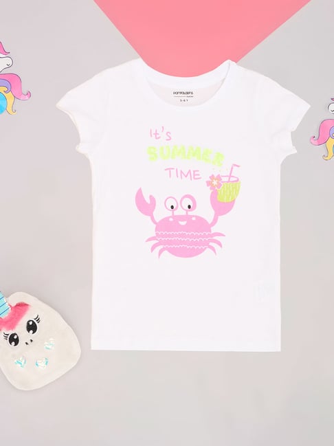 Pantaloons Junior Brilliant White White T-Shirt-picture-47