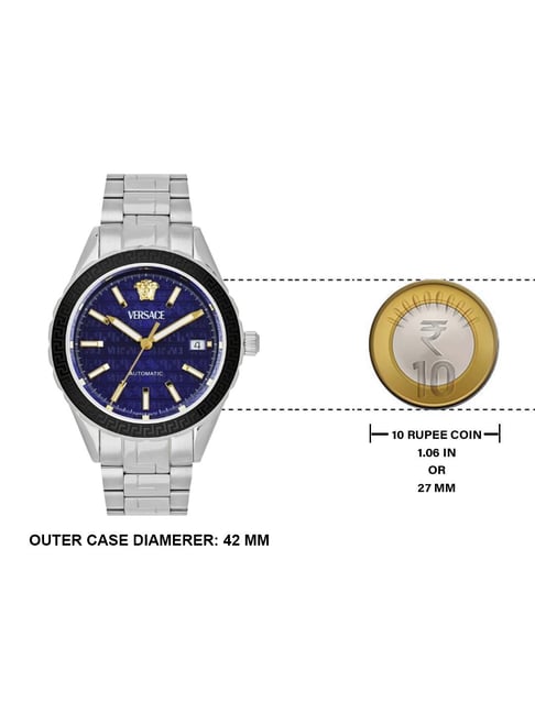 Versace VEQCA0424 HELLENYIUM AUTO Analog Watch for Men