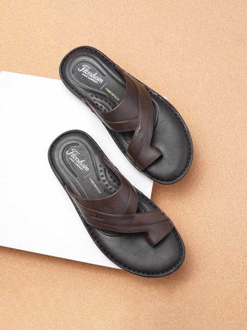 Florsheim Men's FLORISH Brown Toe Ring Sandals