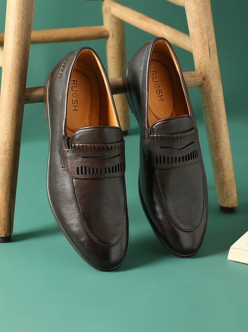 Ruosh Men's Loki Brown Formal Loafers