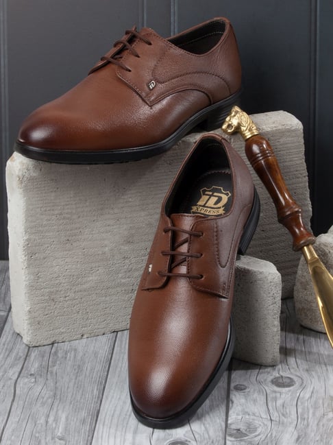 ID Men Tan Derby Shoes-image-46